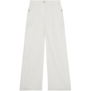 REISS ASHBY Linen Wide Leg Trousers